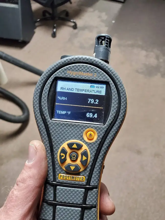 Moisture meter humidity assessment for Fire & Smoke Damage Restoration in Crete
